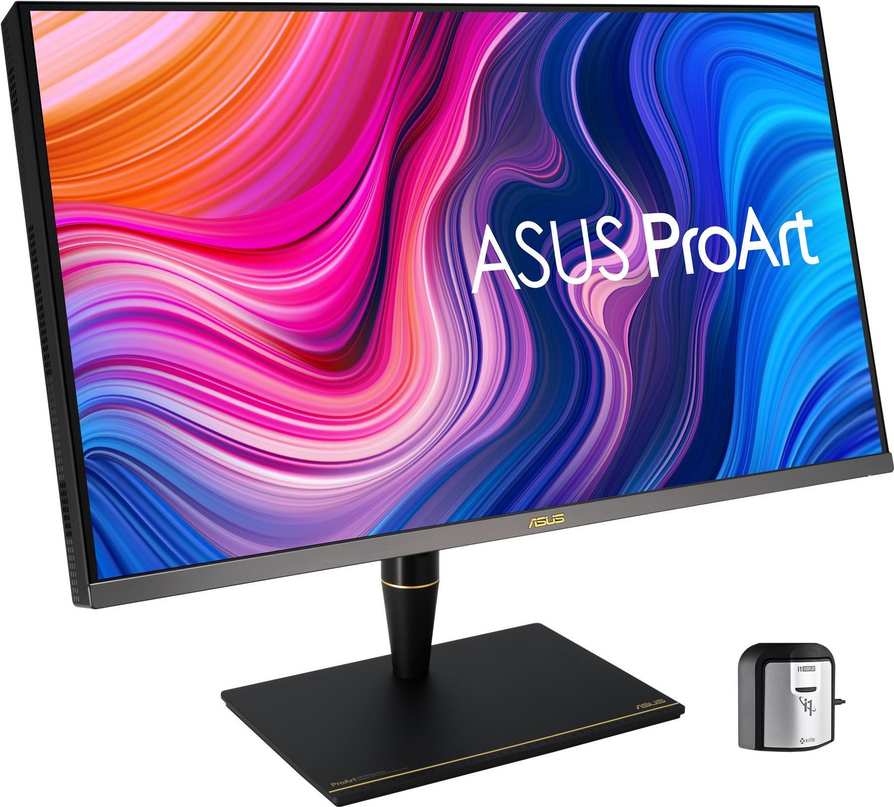ASUS ProArt PA32UCX-PK - LED-Monitor - 81.28 cm (32) - 3840 x 2160 4K - IPS - 1200 cd/m² - 1000:1 - 5 ms - 3xHDMI, DisplayPort, Thunderbolt 3 - Lautsprecher - Schwarz - mit X-Rite i1 Display Pro von Asus