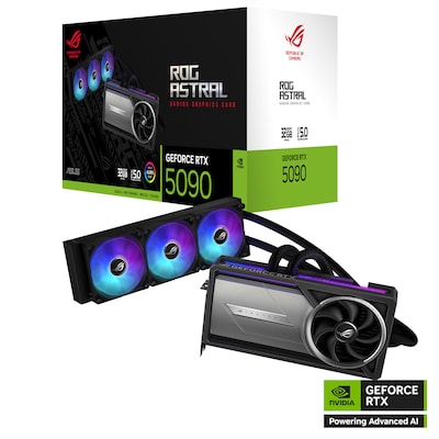 ASUS ROG-ASTRAL-LC-RTX 5090 32G GAMING Grafikkarte 32GB GDDR7, 2xHDMI, 3xDP ASUS ROG-ASTRAL-LC-RTX 5090 32G GAMING Grafikkarte 32GB GDDR7, 2xHDMI, 3xDP von Asus