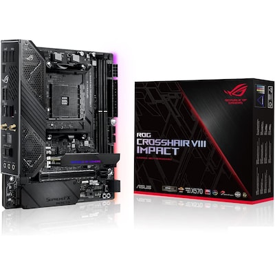 ASUS ROG Crosshair VIII Impact X570 Mini-DTX Mainboard Sockel AM4 /M.2/Wi-Fi von Asus