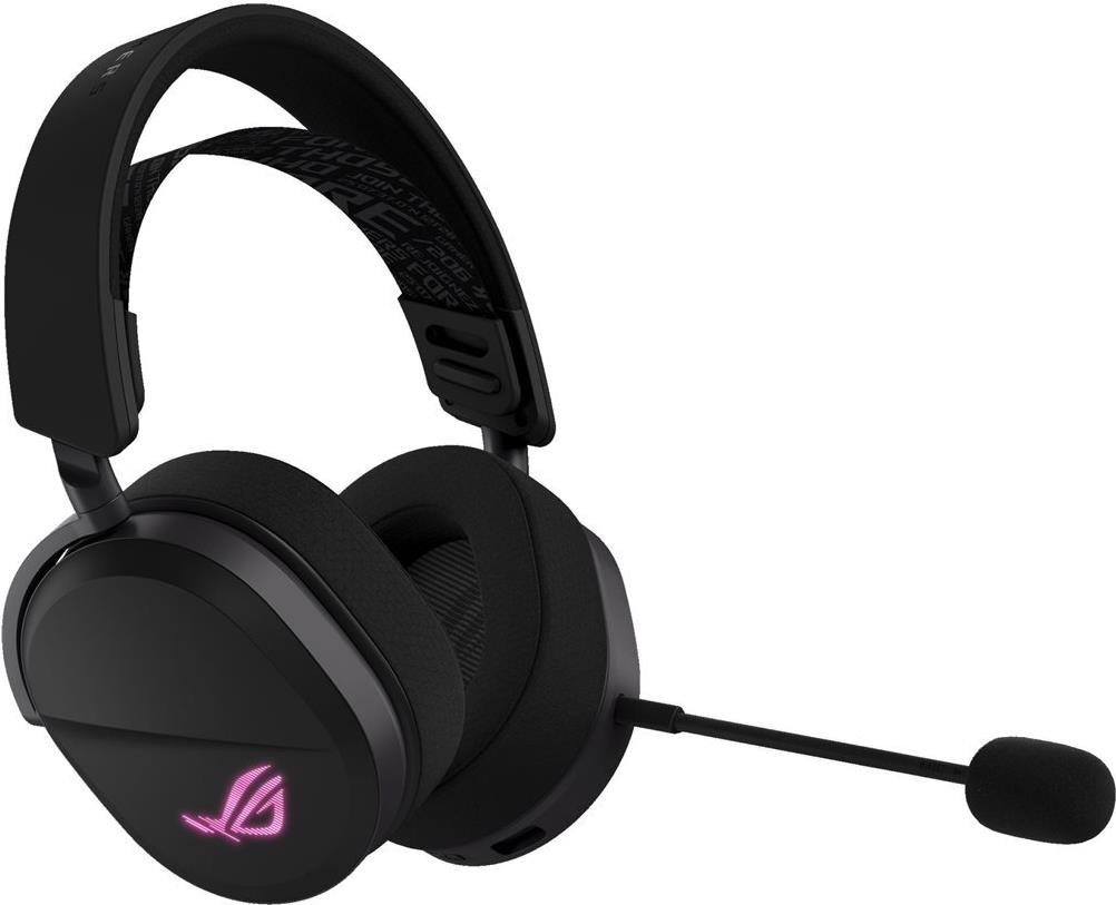 ASUS ROG Pelta - Headset - ohrumschließend - Bluetooth / 2,4 GHz Funkfrequenz - kabellos - Schwarz (90YH0410-BHUA00) von Asus