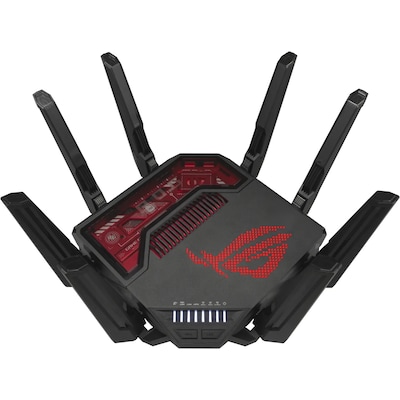 ASUS ROG Rapture GT-BE19000 Tri-band WiFi 7 Gaming Router 2x 10G Ports, Aura RGB, AiMesh ASUS ROG Rapture GT-BE19000 Tri-band WiFi 7 Gaming Router 2x 10G Ports, Aura RGB, AiMesh von Asus