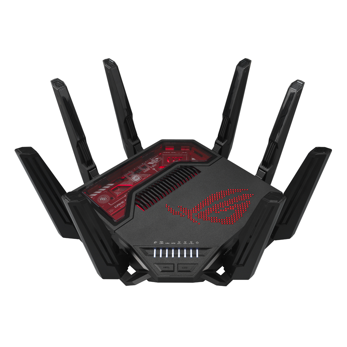 ASUS ROG Rapture GT-BE19000 WiFi 7 Gaming Router WLAN BE19000 Triband, 7x LAN, 8x Antenne (extern) von Asus