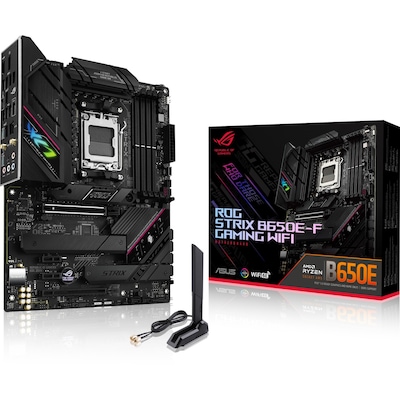 ASUS ROG STRIX B650E-F GAMING WIFI ATX Mainboard Sockel AM5 M.2/USB3.2-C/DP/HDM von Asus