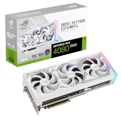 ASUS ROG-STRIX GeForce RTX4080 Super OC 16GB GAMING White Edition Grafikkarte von Asus