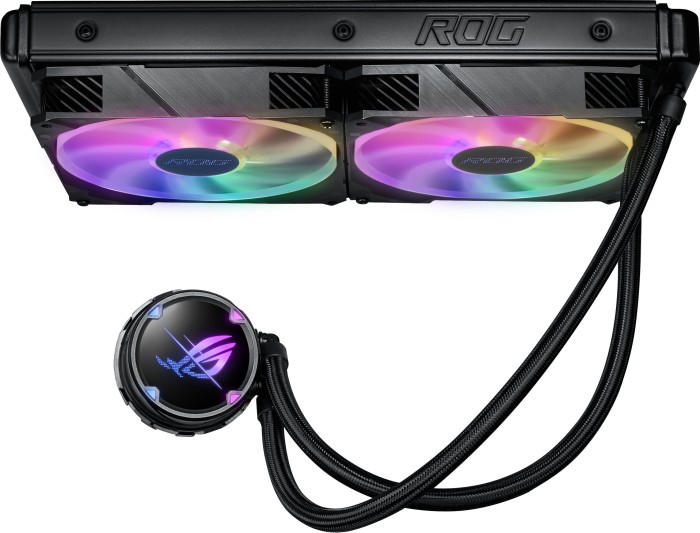 ASUS ROG STRIX LC II 280 ARGB - Prozessor-Flüssigkeitskühlsystem - (für: LGA1156, LGA1366, LGA1155, LGA2011, LGA1150, LGA2011-3, LGA1151, AM4, LGA2066, TR4, LGA1200) - Aluminium mit Kupferbasis - 140 mm von Asus
