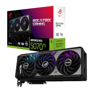 ASUS ROG-STRIX-RTX5070TI-O16G-GAMING OC 16GB DDR7 Grafikkarte DP/HDMI ASUS ROG-STRIX-RTX5070TI-O16G-GAMING OC 16GB DDR7 Grafikkarte DP/HDMI von Asus