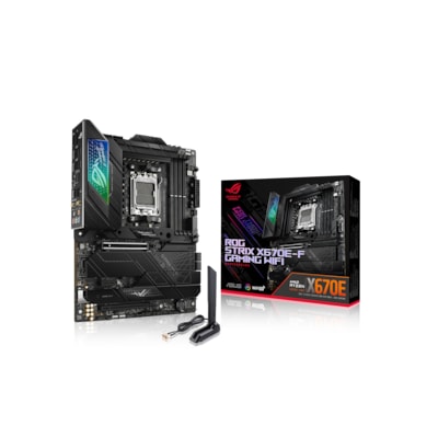 ASUS ROG STRIX X670E-F GAMING WIFI ATX Mainboard Sockel AM5 WIFI/M.2/USB3.2-C/DP ASUS ROG STRIX X670E-F GAMING WIFI ATX Mainboard Sockel AM5 WIFI/M.2/USB3.2-C/DP von Asus