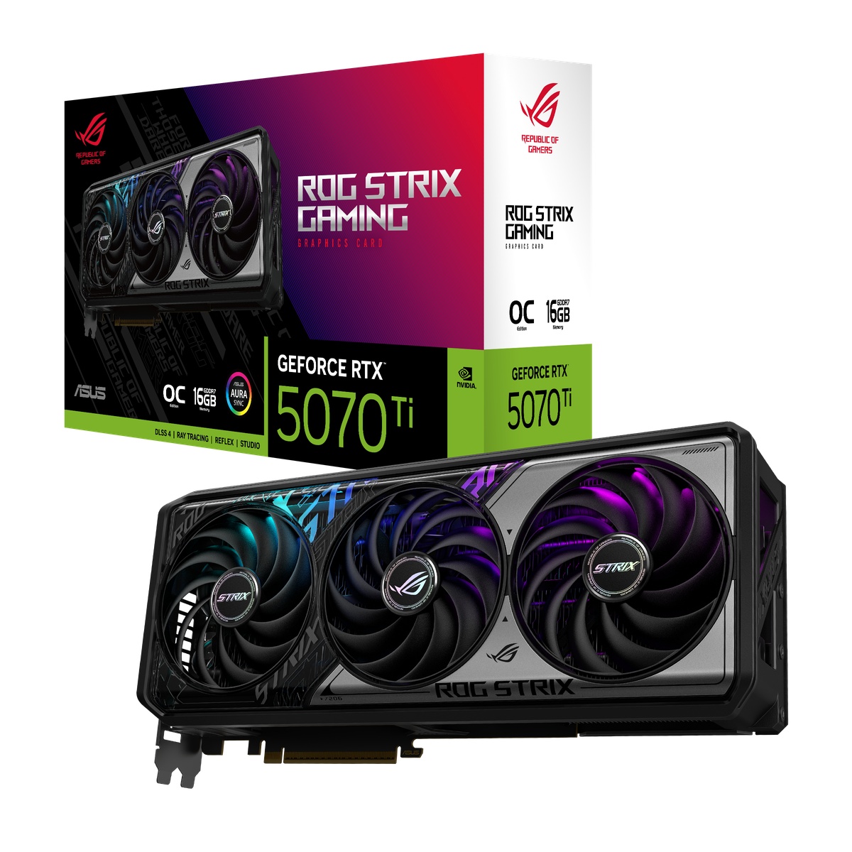 ASUS ROG Strix GeForce RTX 5070 Ti OC - 16GB GDDR7, 2x HDMI, 3x DP ASUS ROG Strix GeForce RTX 5070 Ti OC - 16GB GDDR7, 2x HDMI, 3x DP von Asus