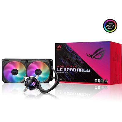 ASUS ROG Strix LC II 280 ARGB Komplettwasserkühlung für AMD und Intel CPUs von Asus