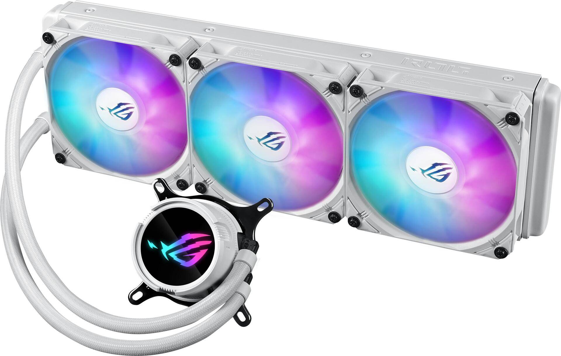 ASUS ROG Strix LC III 360 ARGB White Edition Prozessor Flüssigkeitskühlung 12 cm Weiß (90RC00T2-M0UAY0) von Asus