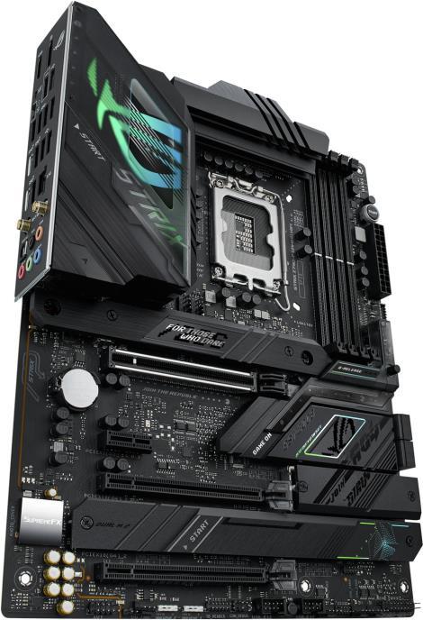 ASUS ROG Strix Z790-F Gaming WiFi - Motherboard - ATX - LGA1700-Sockel - Z790 Chipsatz - USB 3.2 Gen 1, USB 3.2 Gen 2, USB-C 3.2 Gen2, USB-C 3.2 Gen 2x2 - 2.5 Gigabit LAN, Wi-Fi, Bluetooth - Onboard-Grafik (CPU erforderlich) - HD Audio (8-Kanal) ASUS ROG Strix Z790-F Gaming WiFi - Motherboard - ATX - LGA1700-Sockel - Z790 Chipsatz - USB 3.2 Gen 1, USB 3.2 Gen 2, USB-C 3.2 Gen2, USB-C 3.2 Gen 2x2 - 2.5 Gigabit LAN, Wi-Fi, Bluetooth - Onboard-Grafik (CPU erforderlich) - HD Audio (8-Kanal) von Asus