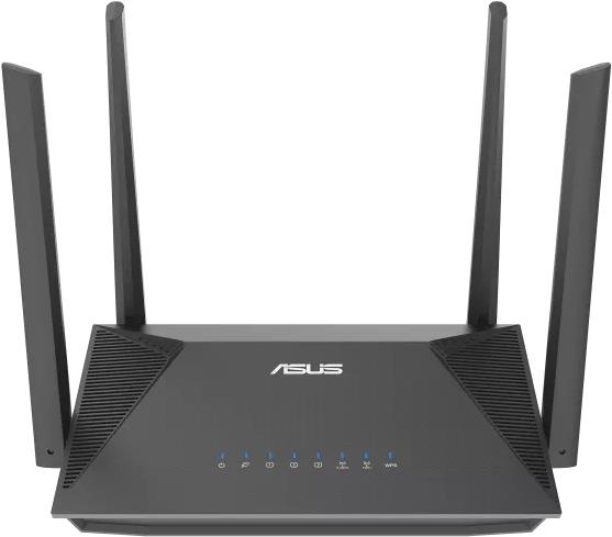 ASUS RT-AX52 AX1800 AiMesh. WAN-Verbindungstyp: RJ-45. WLAN-Band: Dual-Band (2,4 GHz/5 GHz), Top WLAN-Standard: Wi-Fi 6 (802.11ax), WLAN Datentransferrate (max.): 1201 Mbit/s. Schnittstellentyp Ethernet-LAN: Gigabit Ethernet, Netzstandard: IEEE 802.11a, IEEE 802.11ac, IEEE 802.11ad, IEEE 802.11ax, IEEE 802.11g, IEEE 802.11n, VPN-Server: Instant Guard VPN Client L2TP VPN Client OVPN VPN Client PPTP VPN Server IPSec VPN Server OVPN VPN.... Unterstützte Sicherheitsalgorithmen: SSH, SSID, WPA-Enterprise, WPA-PSK, WPA2-Enterprise, WPA2-PSK, WPA3-PSK, WPS. Produkttyp: Tabletop-Router, Produktfarbe: Schwarz, LED-Anzeigen: LAN, Leistung, WAN, WPS (90IG08T0-MO3H00) von Asus