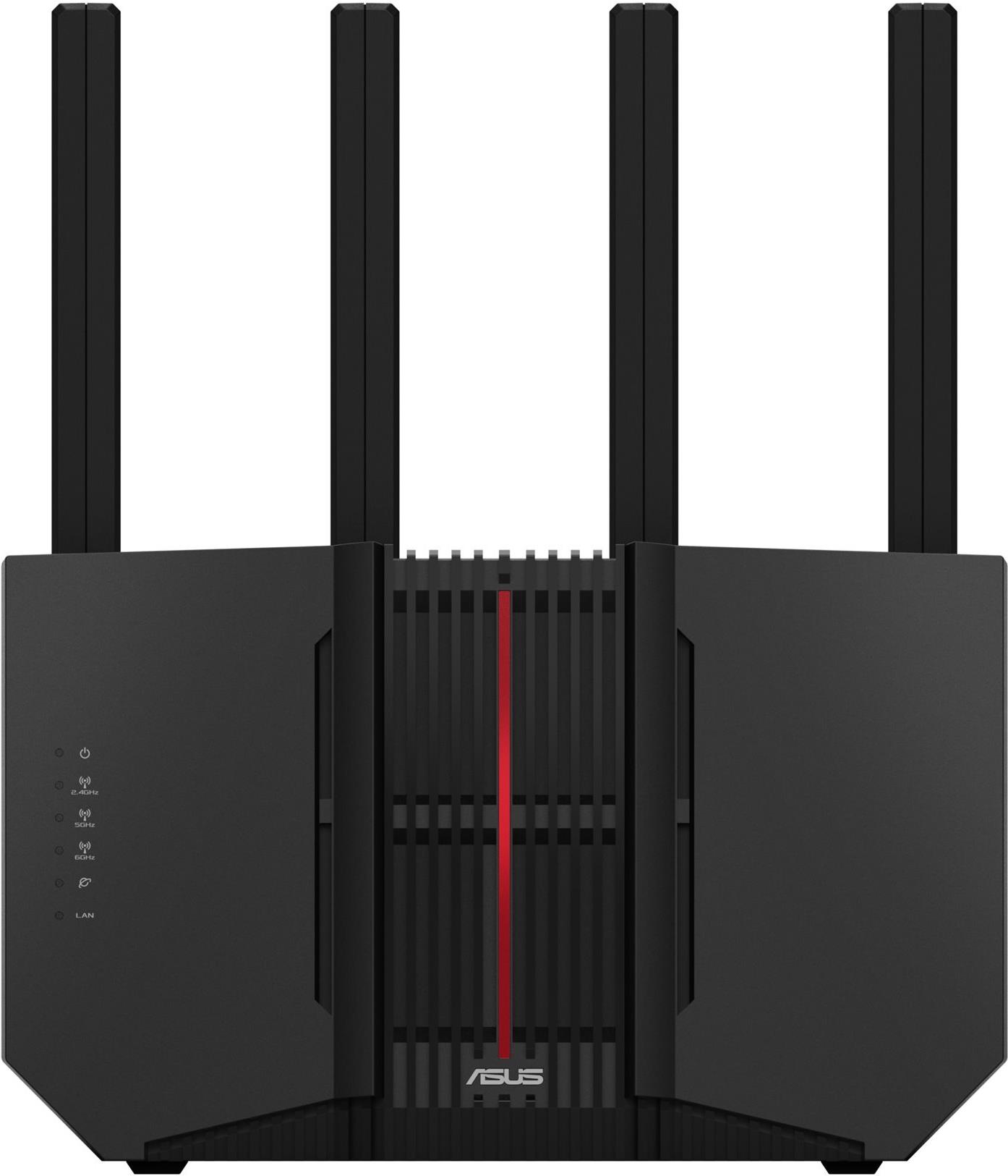 ASUS RT-BE92U - Wireless Router 4-Port-Switch - 1GbE, 2.5GbE - WAN-Ports: 2 - Wi-Fi 7 - Multi-Band (90IG0950-MO9A0V) von Asus