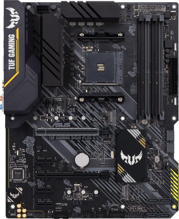 ASUS TUF GAMING B450-PLUS II - Motherboard - ATX - Socket AM4 - AMD B450 Chipsatz - USB-C Gen2, USB 3.2 Gen 1, USB 3.2 Gen 2 - Gigabit LAN - Onboard-Grafik (CPU erforderlich) - HD Audio (8-Kanal) (geöffnet) von Asus