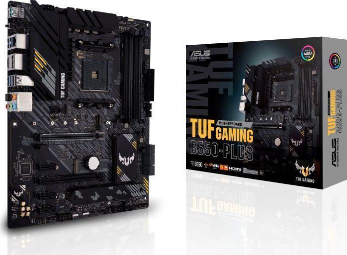 ASUS TUF GAMING B550-PLUS - Motherboard - ATX - Socket AM4 - AMD B550 - USB-C Gen2, USB 3.2 Gen 1, USB 3.2 Gen 2 - 2.5 Gigabit LAN - Onboard-Grafik (CPU erforderlich) - HD Audio (8-Kanal) (90MB14G0-M0EAY0) von Asus