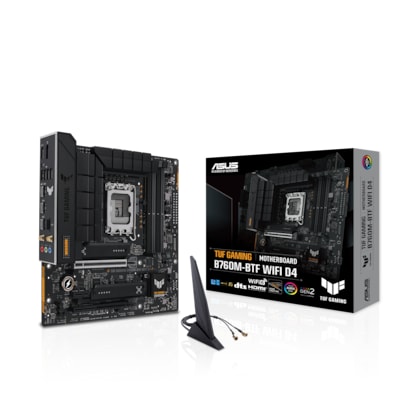 ASUS TUF GAMING B760M-BTF WIFI D4 mATX Mainboard Sockel 1700 DP/HDMI/USB-C von Asus