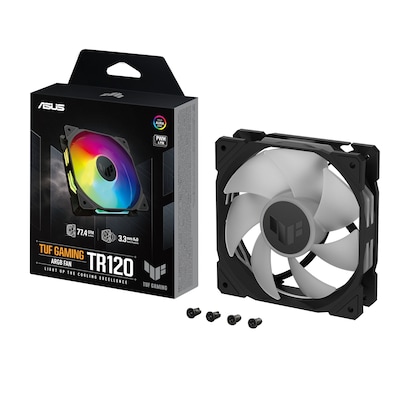 ASUS TUF GAMING TR120 ARGB Gehäuselüfter schwarz, 120 mm, PWM ASUS TUF GAMING TR120 ARGB Gehäuselüfter schwarz, 120 mm, PWM von Asus