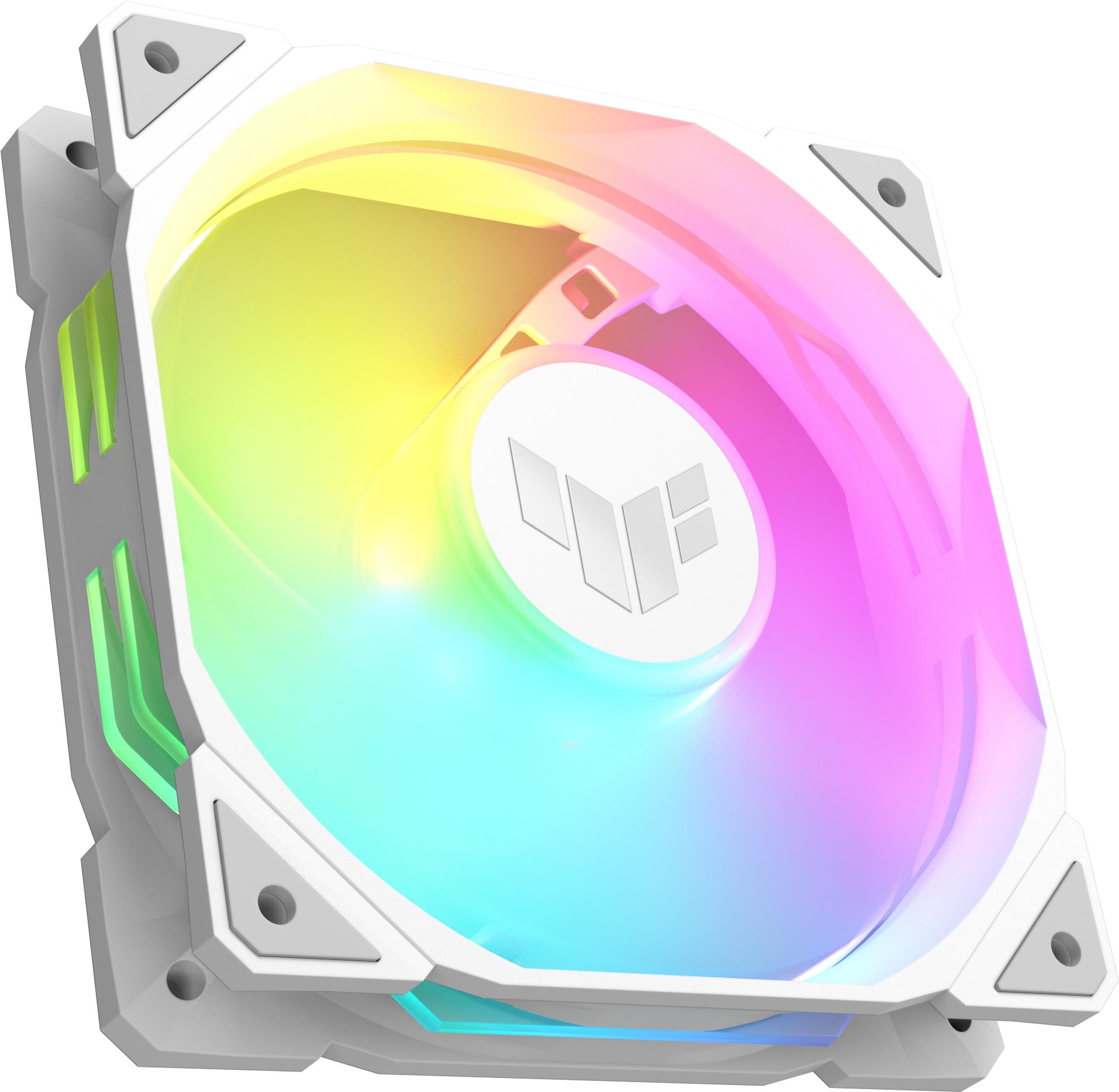 ASUS TUF GAMING TR120 ARGB REVERSE 3IN1 White Computergehäuse Luftkühlung 12 cm Weiß (90DA00D3-B09020) von Asus