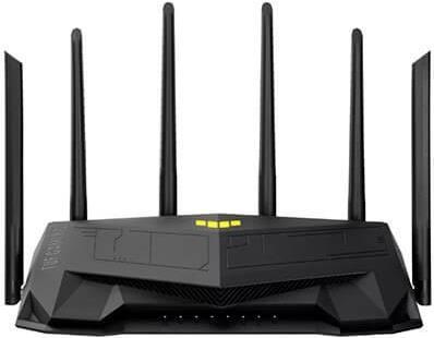ASUS TUF Gaming AX6000 (TUF-AX6000) WLAN-Router Gigabit Ethernet Dual-Band (2,4 GHz/5 GHz) Schwarz (90IG07X0-MO3C00) von Asus