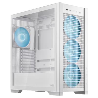 ASUS TUF Gaming GT302 TG ARGB ATX Midi-Tower Gehäuse weiss von Asus