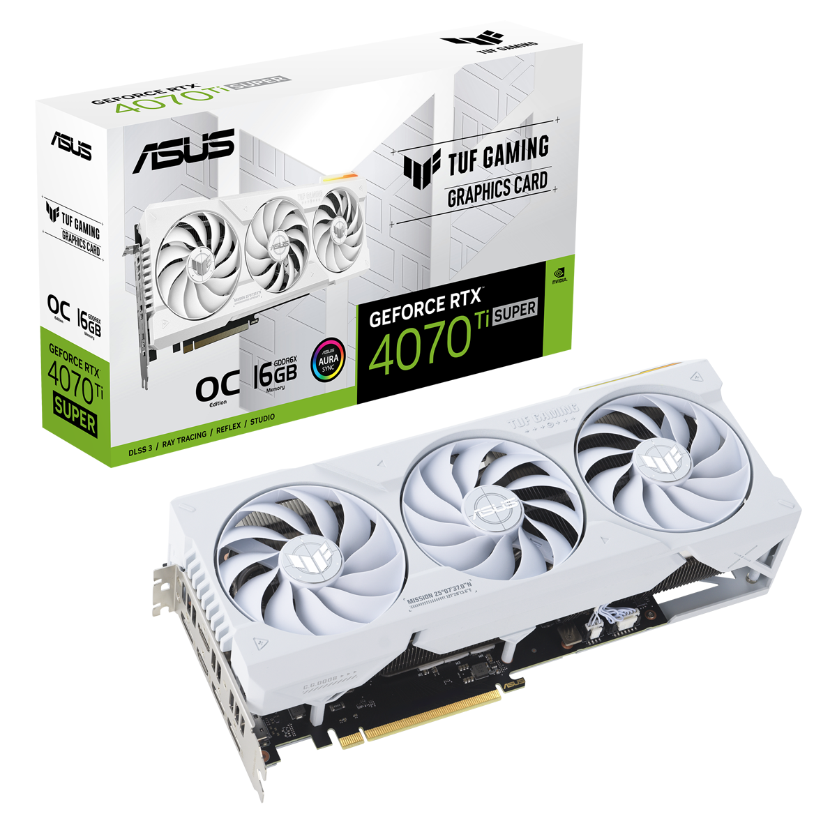 ASUS TUF Gaming GeForce RTX 4070 Ti SUPER OC BTF White B-Ware - 16GB GDDR6X, 2x HDMI, 3x DP ASUS TUF Gaming GeForce RTX 4070 Ti SUPER OC BTF White B-Ware - 16GB GDDR6X, 2x HDMI, 3x DP von Asus