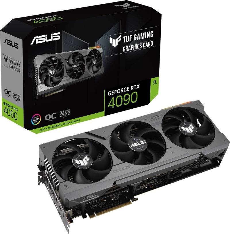 ASUS TUF Gaming GeForce RTX 4090 OC Grafikkarte - 24GB GDDR6X, 2x HDMI, 3x DP von Asus