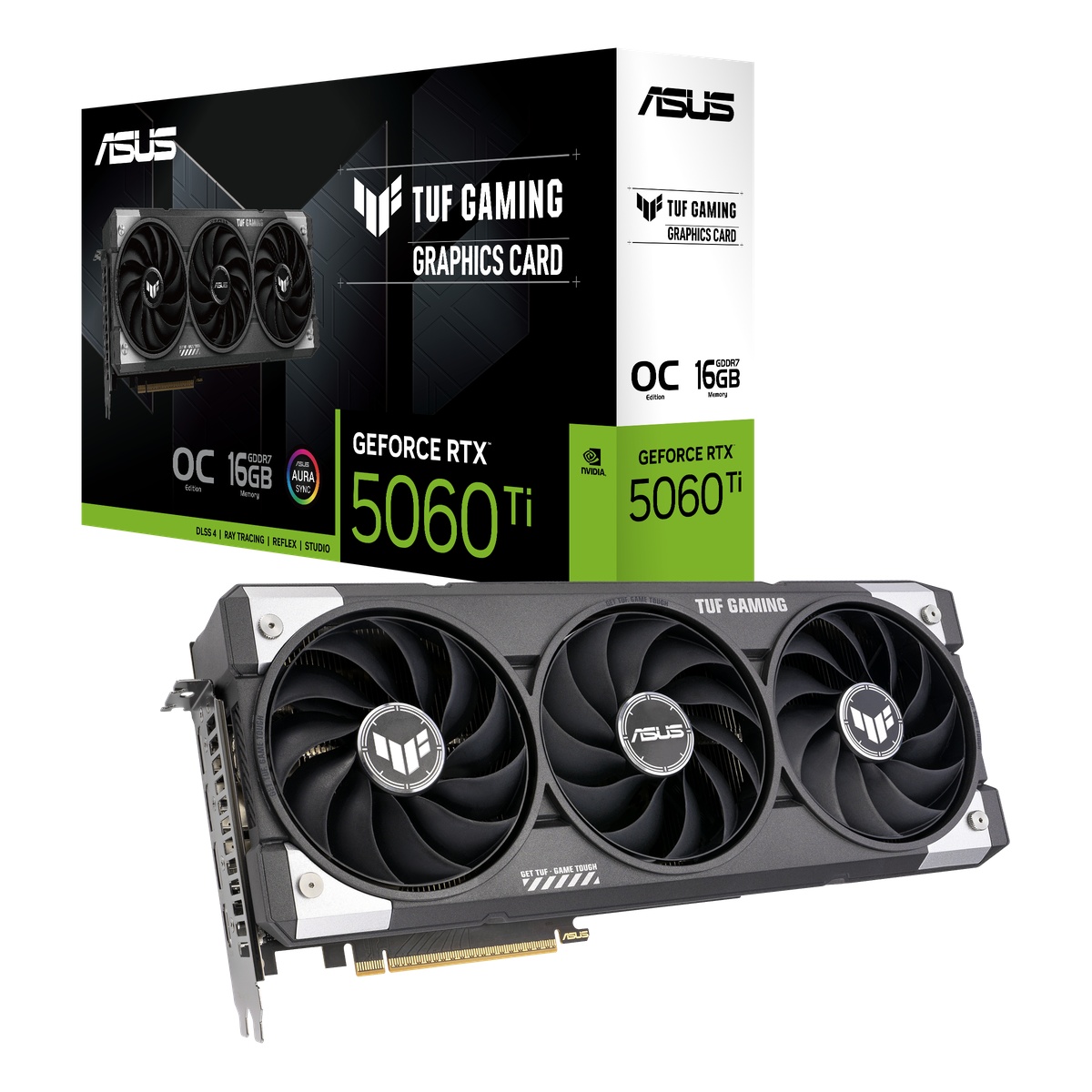 ASUS TUF Gaming GeForce RTX 5060 Ti 16G OC - 16GB GDDR7, HDMI, 3x DP ASUS TUF Gaming GeForce RTX 5060 Ti 16G OC - 16GB GDDR7, HDMI, 3x DP von Asus
