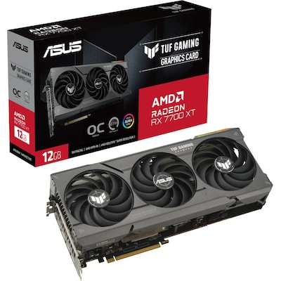 ASUS TUF Gaming Radeon RX 7700 XT OC Grafikkarte 12GB GDDR6 3xDP/HDMI von Asus