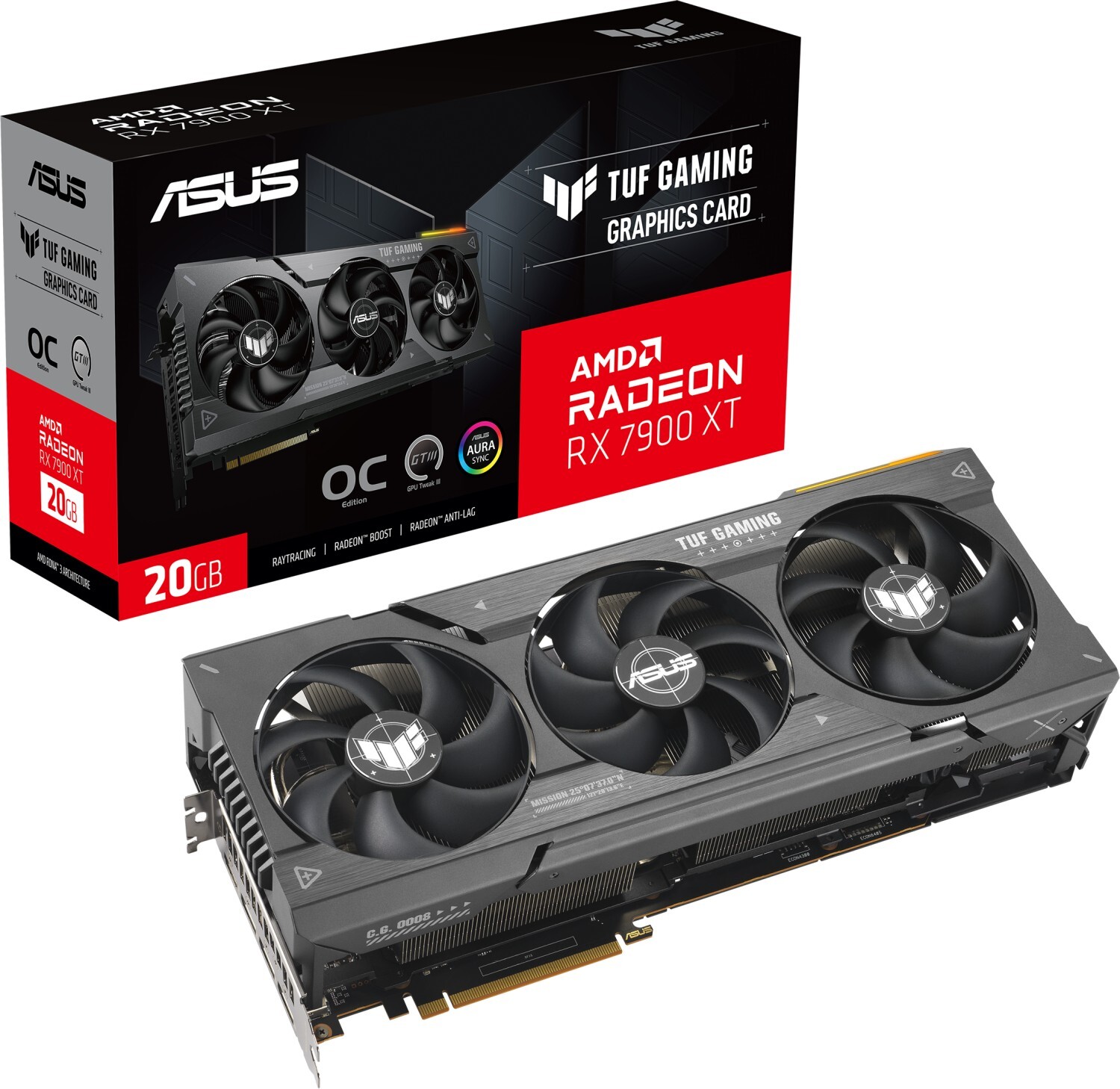 ASUS TUF Gaming Radeon RX 7900 XT OC - 20GB GDDR6, HDMI, 3x DP von Asus