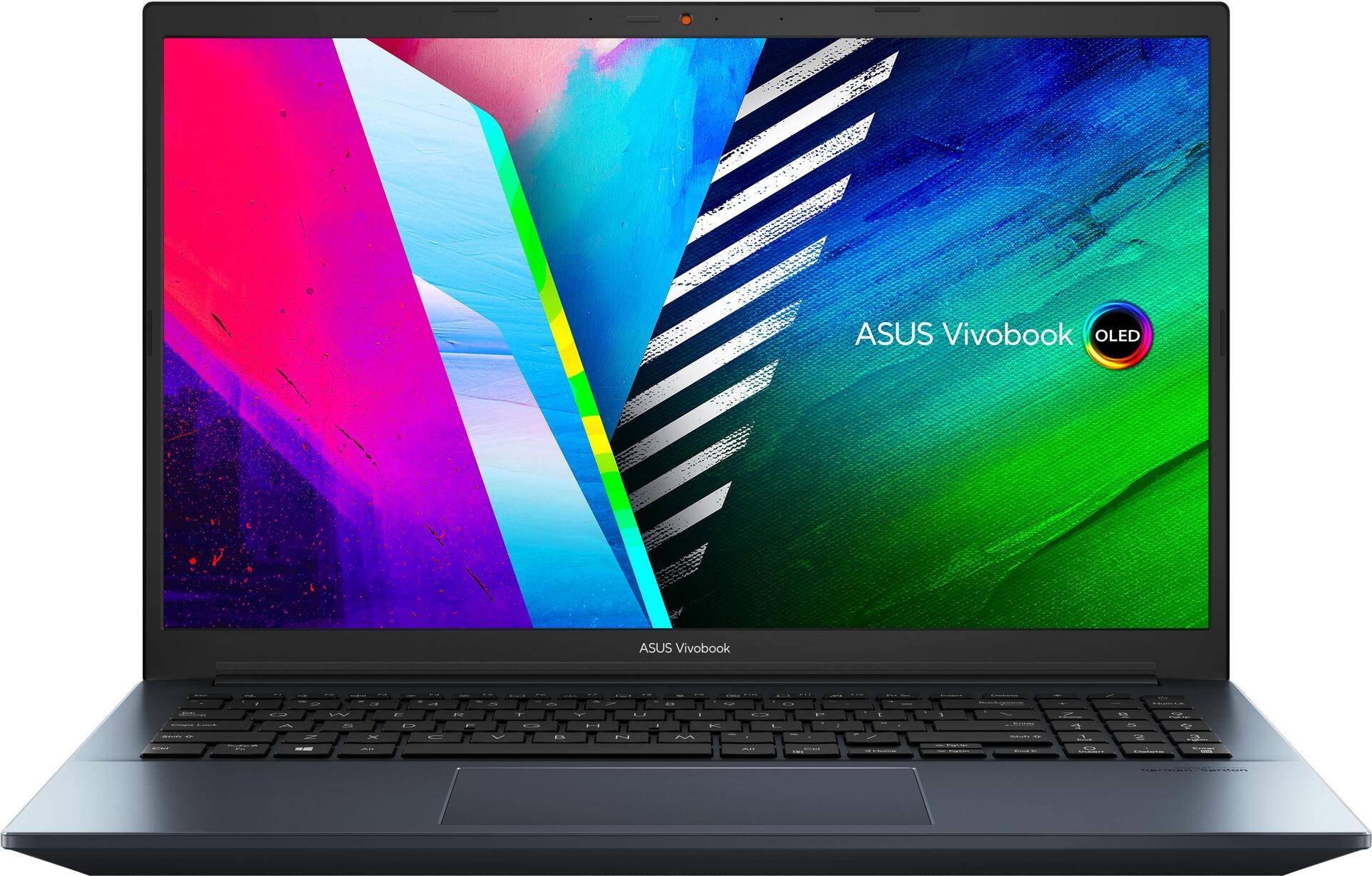 ASUS VivoBook Pro 15 OLED M3500QC-L1505X 5900HX Notebook 39,6 cm (15.6 ) Full HD AMD Ryzen 9 16 GB DDR4-SDRAM 1000 GB SSD NVIDIA GeForce RTX 3050 Wi-Fi 6 (802.11ax) Windows 11 Pro Blau (90NB0UT2-M00EM0) von Asus