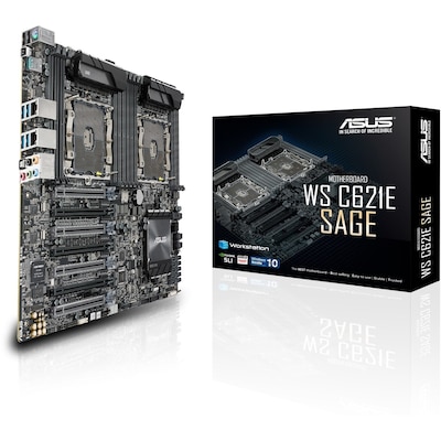 ASUS WS C621E SAGE 2x GL/USB3.1/SATA600/VGA E-ATX Mainboard C621 2x Sockel 3647 von Asus