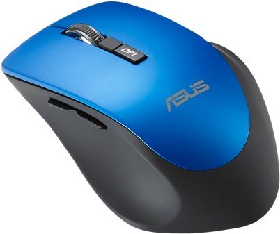 ASUS WT425 - Maus - Für Rechtshänder - optisch - 6 Tasten - kabellos - 2.4 GHz - kabelloser Empfänger (USB) - königsblau von Asus