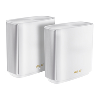 ASUS ZenWiFi AX (XT9) AX7800 1er Pack Weiß Tri-Band (2,4 GHz / 5 GHz / 5 GHz) Wi-Fi 6 (802.11ax) 4 Intern von Asus