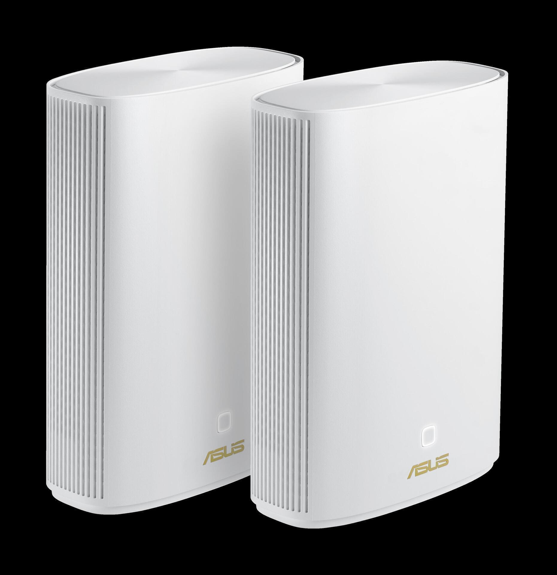 ASUS ZenWiFi AX Hybrid (XP4) - WLAN-System (2 Router) - bis zu 510 m² - Netz - GigE - 802.11a/b/g/n/ac/ax - Dual-Band von Asus