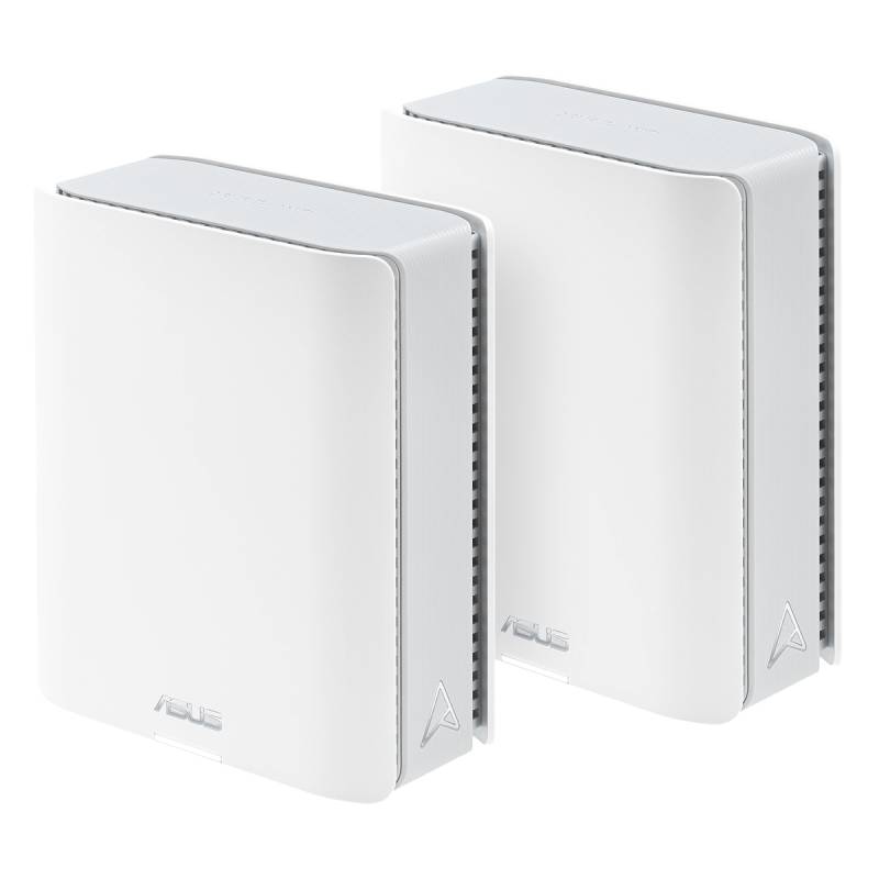 ASUS ZenWiFi BT10 WiFi 7 Smart Mesh System 2er-Pack WLAN BE18000 Triband, 2x 10GbE + 1x 1GbE (pro Einheit), Abdeckung bis zu 550 m² von Asus