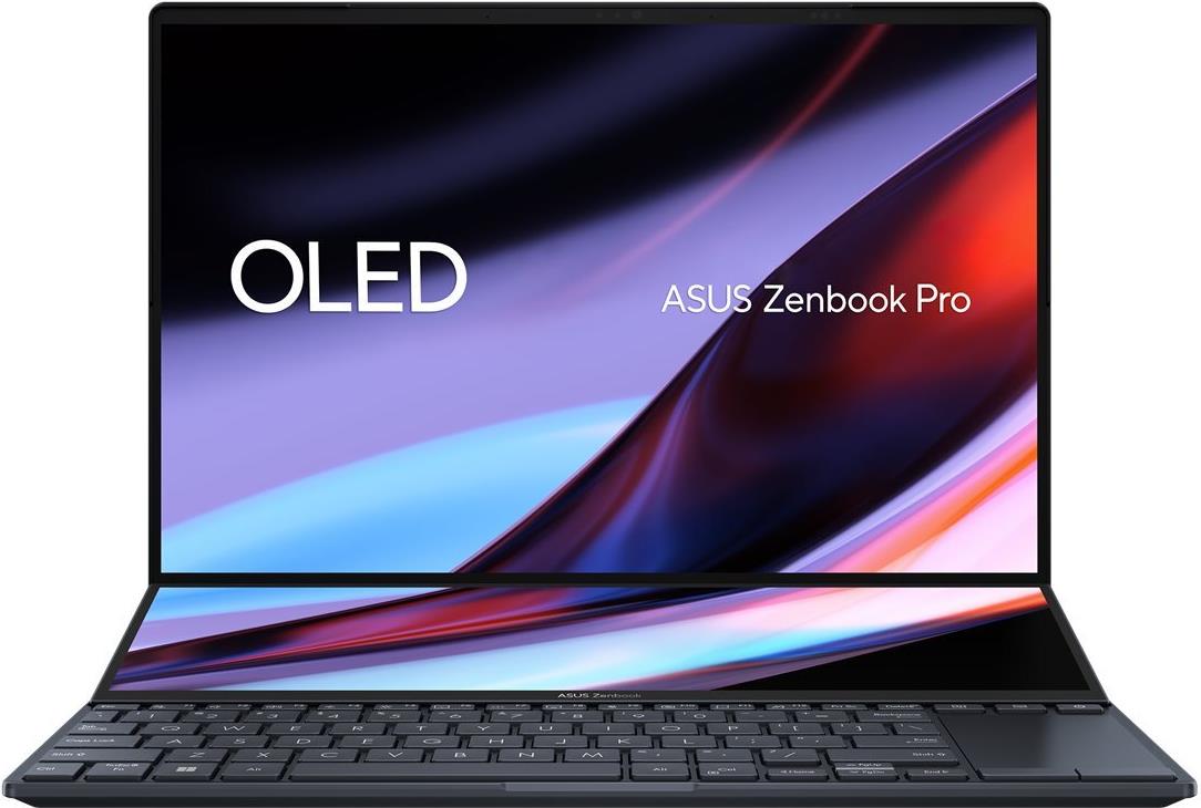 ASUS Zenbook 14 Pro Duo OLED UX8402VU-P1082W - 14,5" WQXGA+ OLED, Intel Core i9-13900H, 32GB RAM, 1TB SSD, RTX 4050, Windows 11 (90NB10X2-M00570) von Asus