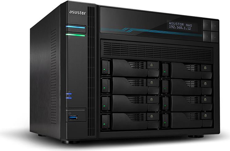 ASUSTOR Lockerstor 10 AS6510T - NAS-Server - 10 Schächte - SATA 6Gb/s - RAID 0, 1, 5, 6, 10, JBOD - RAM 8 GB - 2.5 Gigabit Ethernet / 10 Gigabit Ethernet - iSCSI Support ASUSTOR Lockerstor 10 AS6510T - NAS-Server - 10 Schächte - SATA 6Gb/s - RAID 0, 1, 5, 6, 10, JBOD - RAM 8 GB - 2.5 Gigabit Ethernet / 10 Gigabit Ethernet - iSCSI Support von Asus