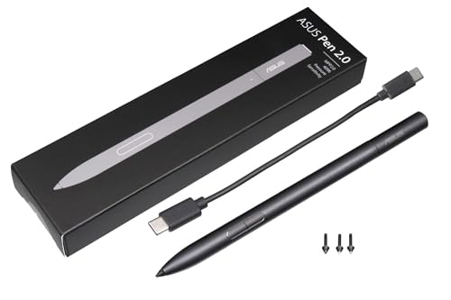 Asus 04190-00270400 Original Pen 2.0 für IdeaPad Miix 520-12IKB (20M3/20M4/81CG), Winbook N24 (81AF), ZenBook Flip 14 UX461UA, UX461UN von Asus