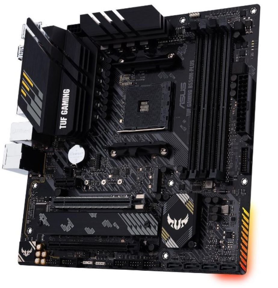 Asus 90MB14A0-M0EAY0 TUF GAMING B550M PLUS AMD B550 Socket AM4 micro ATX Mainboard von Asus