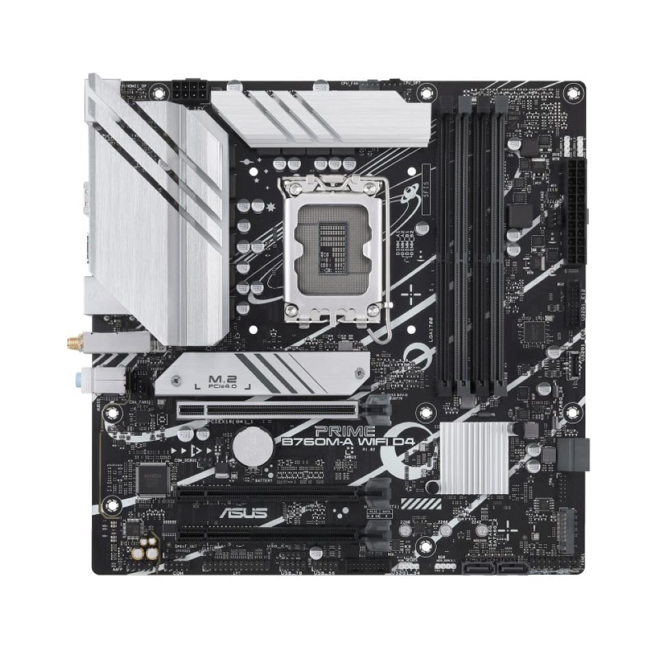 Asus 90MB1CX0-M0EAY0 PRIME B760M-A WIFI D4 Intel B760 LGA 1700 micro ATX Mainboard von Asus