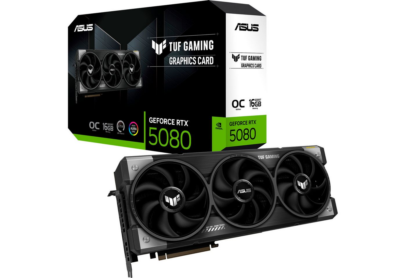 Asus ASUS GeForce RTX 5080 TUF GAMING OC, Grafikkarte, Grafikkarte (16 GB) von Asus
