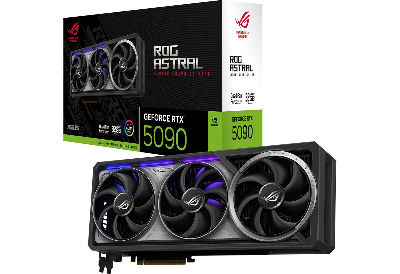 Asus ASUS GeForce RTX 5090 ROG ASTRAL GAMING, Grafikkarte (32 GB) von Asus