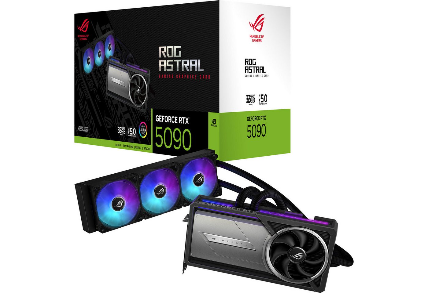 Asus ASUS GeForce RTX 5090 ROG ASTRAL LC GAMING, Grafikkarte (32 GB) von Asus