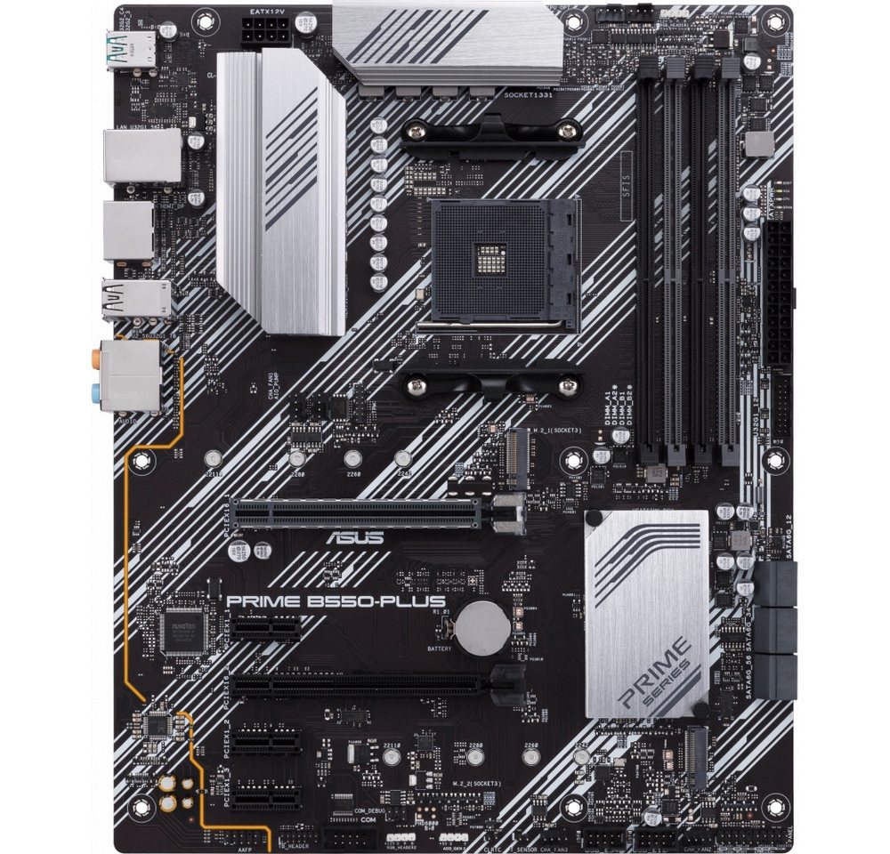 Asus ASUS Prime B550-Plus ATX Mainboard für AMD Ryzen CPUs. Computer-Kabel, ATX, ATX, On-Board-Audio Asus ASUS Prime B550-Plus ATX Mainboard für AMD Ryzen CPUs. Computer-Kabel, ATX, ATX, On-Board-Audio von Asus