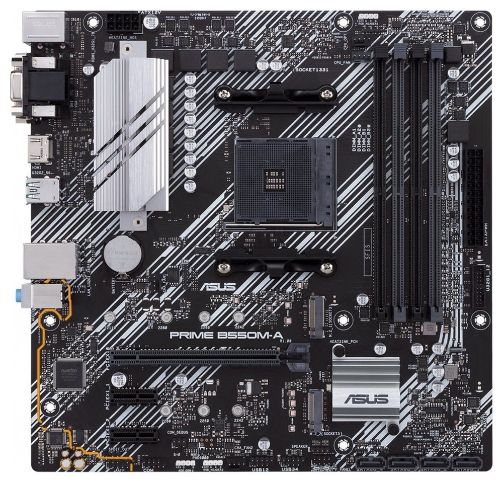 Asus ASUS Prime B550M-A mATX Mainboard für AM4 Prozessoren. Computer-Kabel, AM4, Unterstützt AM4 Prozessoren Asus ASUS Prime B550M-A mATX Mainboard für AM4 Prozessoren. Computer-Kabel, AM4, Unterstützt AM4 Prozessoren von Asus