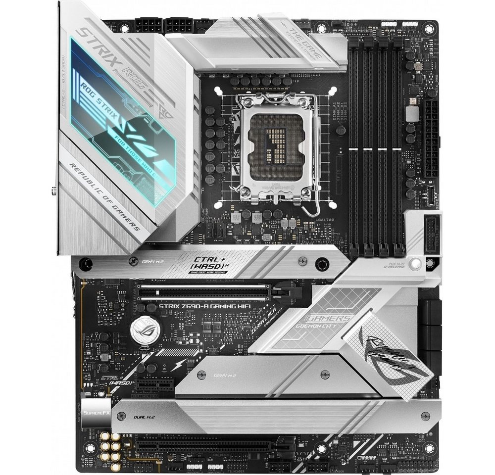 Asus ASUS ROG STRIX Z690-A GAMING WIFI ATX Mainboard Computer-Kabel, LGA 1700/Sockel V, On-Board-Audio integriert von Asus