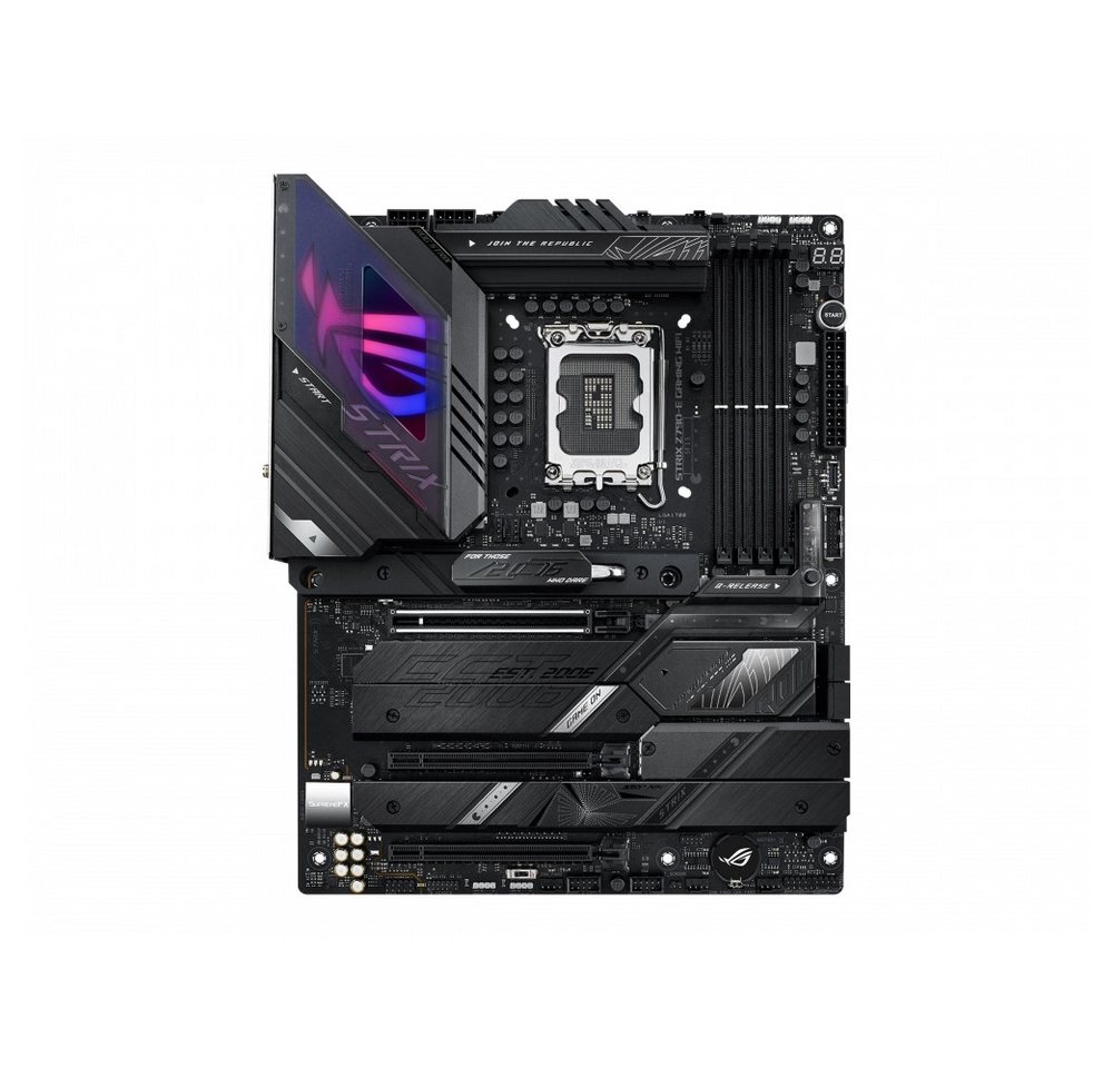 Asus ASUS ROG STRIX Z790-E GAMING WIFI ATX Mainboard Computer-Kabel, LGA 1700, Integriertes WiFi 6E für schnelle Verbindungen von Asus