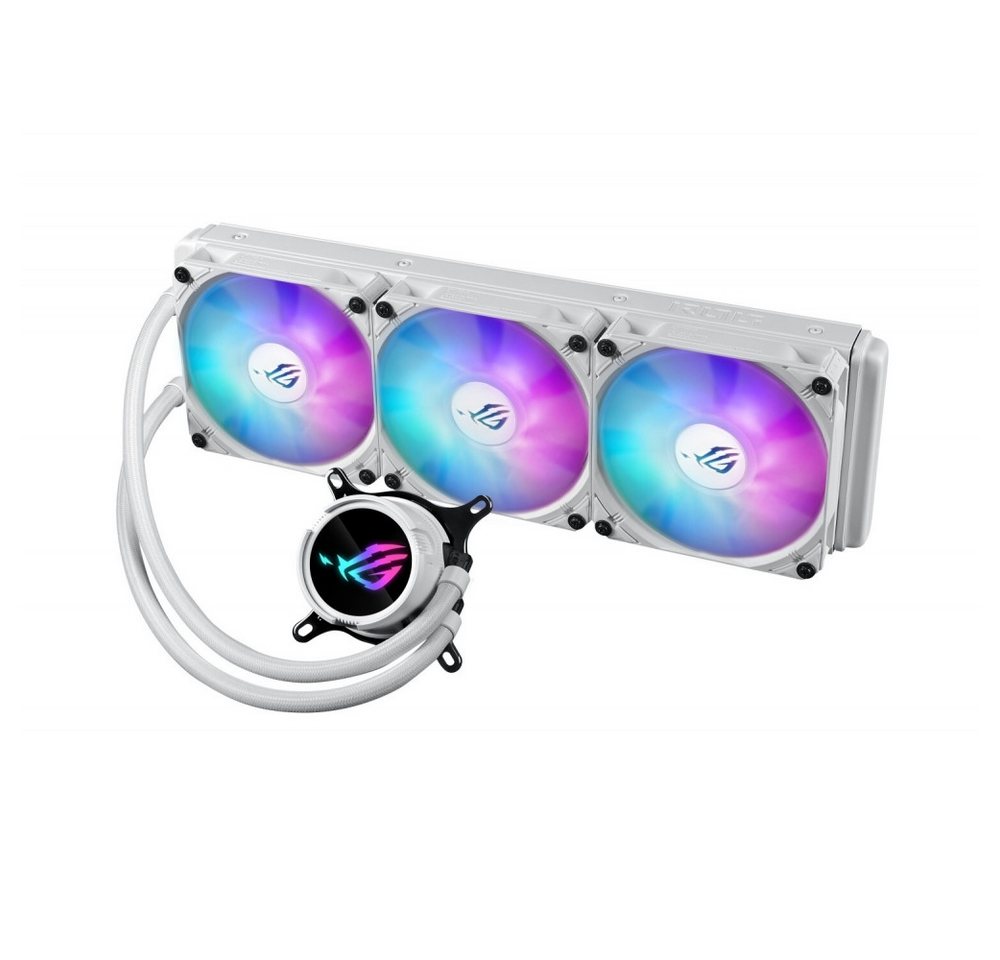 Asus ASUS ROG Strix LC III 360 ARGB White Kühlung Computer-Kabel, 360° drehbarer Wasserblock, Asetek Pumpe der 7. Generation Asus ASUS ROG Strix LC III 360 ARGB White Kühlung Computer-Kabel, 360° drehbarer Wasserblock, Asetek Pumpe der 7. Generation von Asus