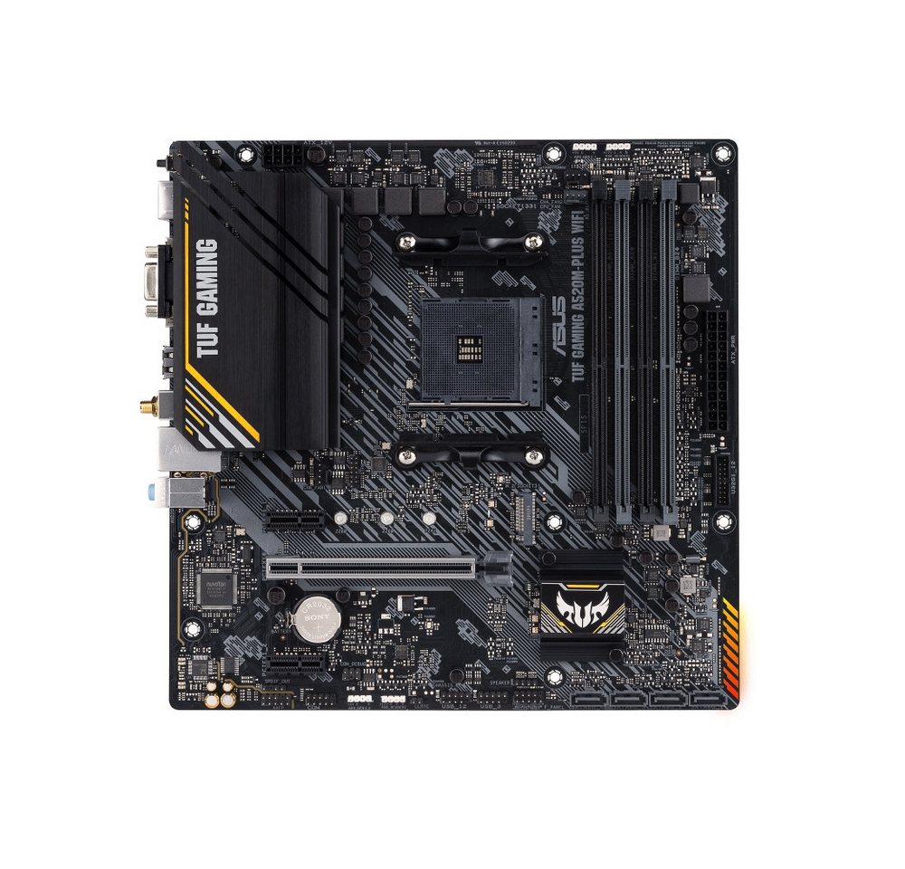 Asus ASUS TUF A520M-Plus WIFI mATX Mainboard für Ryzen CPUs. Computer-Kabel, 802.11ac Wi-Fi für Online-Gaming Asus ASUS TUF A520M-Plus WIFI mATX Mainboard für Ryzen CPUs. Computer-Kabel, 802.11ac Wi-Fi für Online-Gaming von Asus
