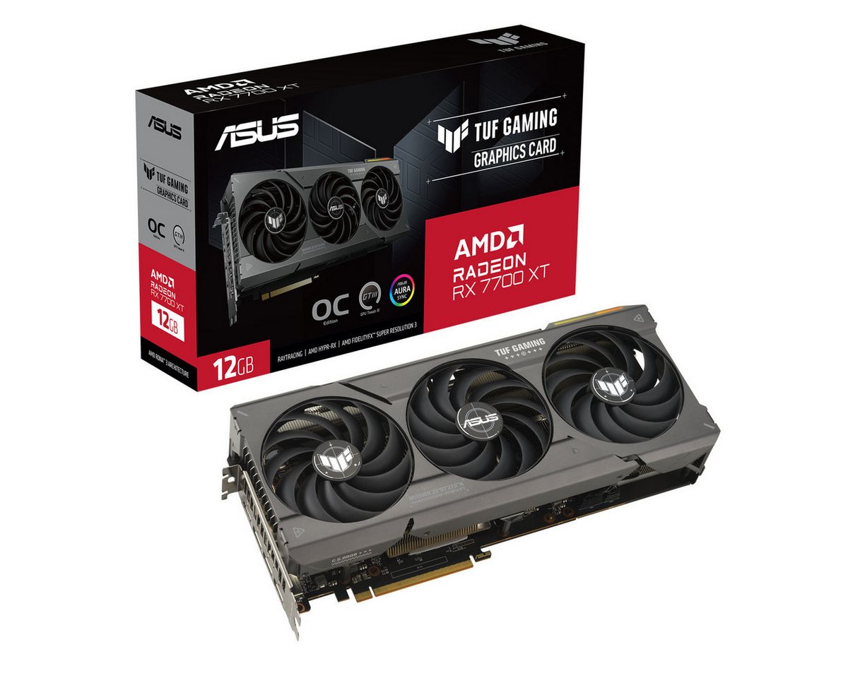 Asus ASUS TUF Radeon RX 7700 XT Gaming OC O12G 12GB Grafikkarte von Asus